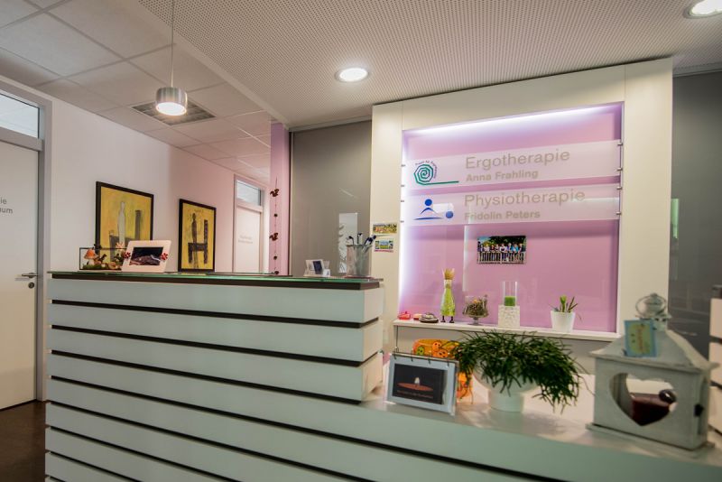 Der Anmeldungstresen unserer Praxis